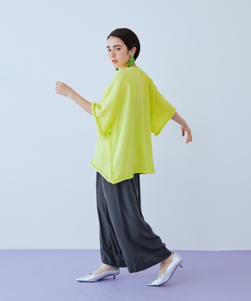 manana suerte（マニャーナスエルテ）の「ギャザーワイドパンツ（その他パンツ・レディース・グレー/ブラック/ピンク/ミント・FREE）」の13枚目の写真