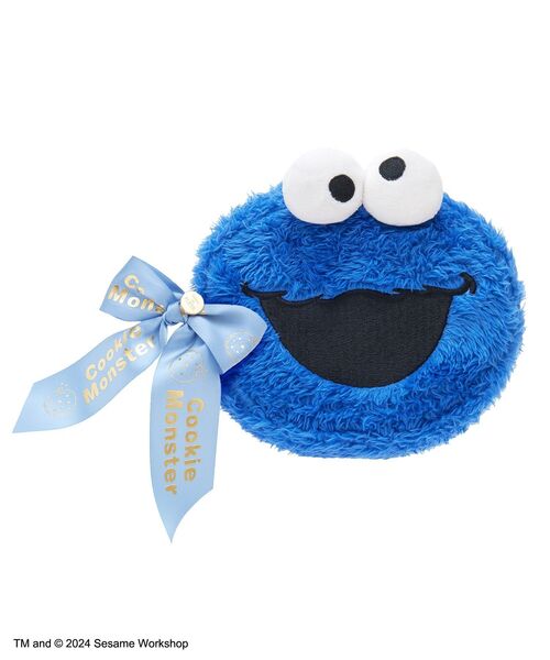 Maison de FLEUR（メゾンドフルール）の「クッキーモンスター フェイスポーチ（ポーチ・レディース・ブルー・FREE）」の5枚目の写真