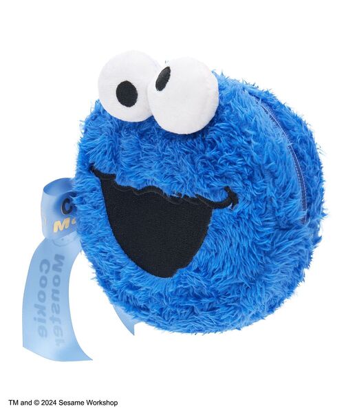 Maison de FLEUR（メゾンドフルール）の「クッキーモンスター フェイスポーチ（ポーチ・レディース・ブルー・FREE）」の7枚目の写真