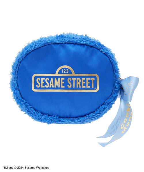 Maison de FLEUR（メゾンドフルール）の「クッキーモンスター フェイスポーチ（ポーチ・レディース・ブルー・FREE）」の8枚目の写真