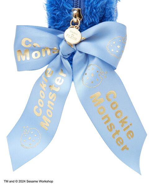 Maison de FLEUR（メゾンドフルール）の「クッキーモンスター フェイスポーチ（ポーチ・レディース・ブルー・FREE）」の10枚目の写真