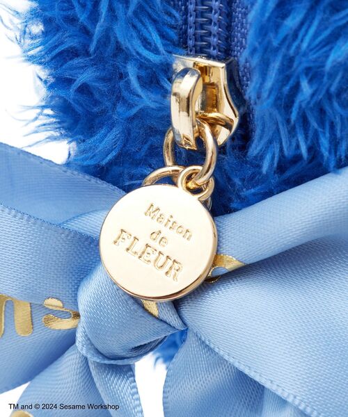 Maison de FLEUR（メゾンドフルール）の「クッキーモンスター フェイスポーチ（ポーチ・レディース・ブルー・FREE）」の11枚目の写真
