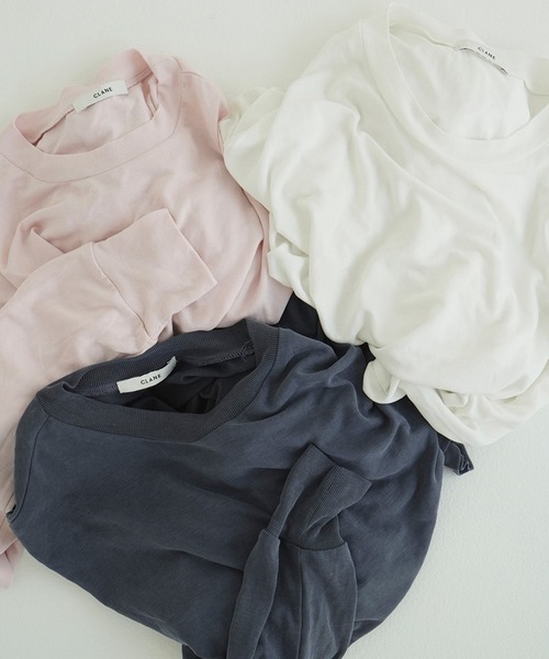 カットソー(長袖+七分) C/N SOFT CUT TOPS C/N SOFT CUT TOPS（Tシャツ/カットソー）｜CLANE（クラネ）の