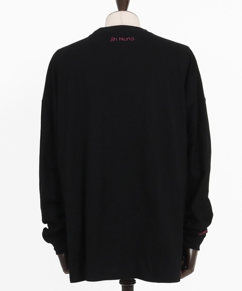 Jih Nunc(ジーヌンク)の「mlt5030-オーガニックコットンプリントロンT(Tシャツ/カットソー・メンズ・ブラック/ホワイト・L/M/S)」の19枚目の写真