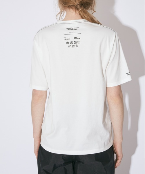beautiful people（ビューティフルピープル）の「60/3 jersey          quality display T（Tシャツ/カットソー・レディース・ブラック/オフホワイト・38/36/40）」の4枚目の写真