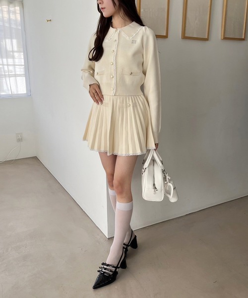 one after another NICE CLAUP(ワンアフターアナザーナイスクラップ)の「リボン付きポインテッドストラップシューズ(パンプス・レディース・サックスブルー/アイボリー/ブラック・M/L/S)」の12枚目の写真