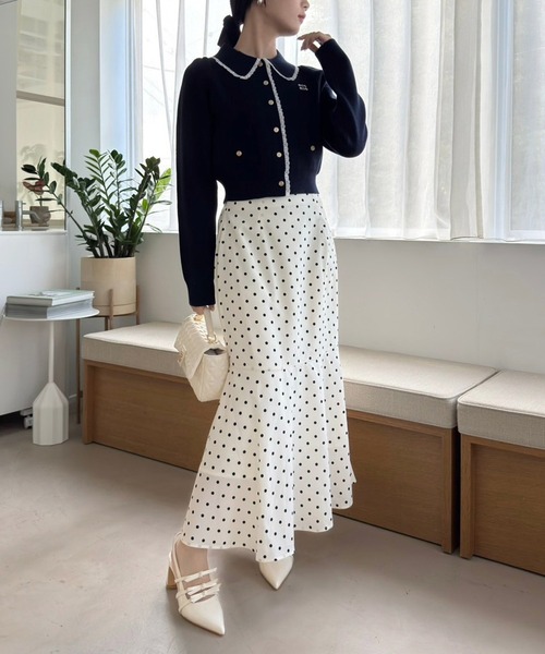 one after another NICE CLAUP(ワンアフターアナザーナイスクラップ)の「リボン付きポインテッドストラップシューズ(パンプス・レディース・サックスブルー/アイボリー/ブラック・M/L/S)」の6枚目の写真