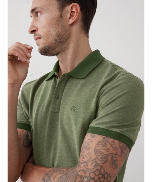 BANANA REPUBLIC FACTORY STORE(バナナリパブリック ファクトリーストア)の「BANANA REPUBLIC FACTORY STORE コットンピケ BRポロシャツ(ポロシャツ・メンズ・グリーン/ピンク/ブラウン/インディゴブルー/ダークグリーン/ブラウン系その他/ベージュ/イエロー・XL/L/M/S)」の5枚目の写真