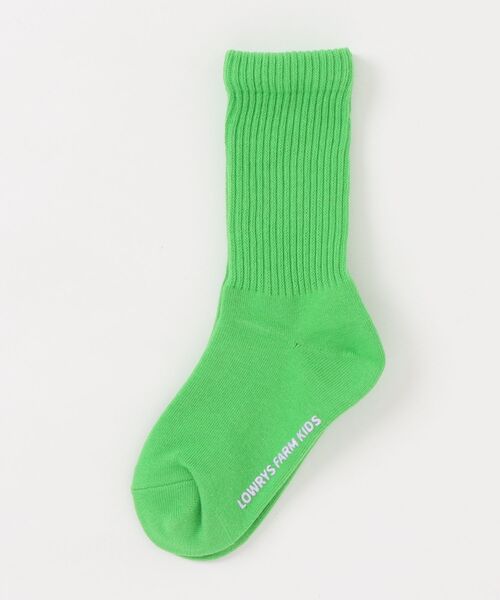 LOWRYS FARM(ローリーズファーム)の「カラーリブソックス 286765(ソックス/靴下・キッズ・オフホワイト/ブルー/ブラック/イエロー/パープル/レッド/ピンク/グリーン/カーキ/パープル系その他/ブルー系その他5/レッド系その他6/グリーン系その他3/ピンク系その他4/パープル系その他7/グリーン系その他5/ピンク系その他3/ブルー系その他4・LARGE/X-LARGE/MEDIUM)」の4枚目の写真