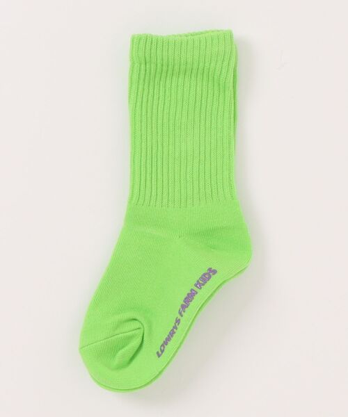 LOWRYS FARM(ローリーズファーム)の「カラーリブソックス 286765(ソックス/靴下・キッズ・オフホワイト/ブルー/ブラック/イエロー/パープル/レッド/ピンク/グリーン/カーキ/パープル系その他/ブルー系その他5/レッド系その他6/グリーン系その他3/ピンク系その他4/パープル系その他7/グリーン系その他5/ピンク系その他3/ブルー系その他4・LARGE/X-LARGE/MEDIUM)」の6枚目の写真