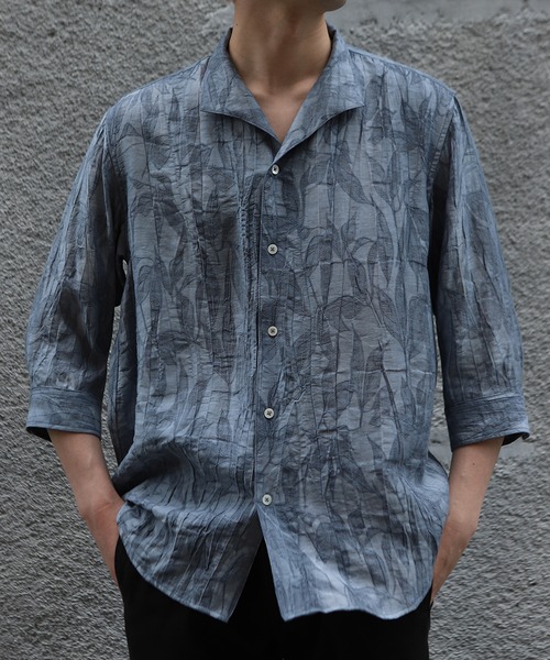 テテ着用 オープンシャツ 楽天市場】シャツ オープンカラーシャツ メンズ 夏 夏服 半袖 総