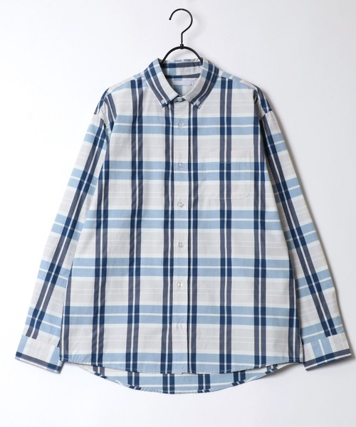 SITRY(シトリー)の「Broadcloth Stripe & Plaid Shirt/ストライプ チェック ブロードシャツ(シャツ/ブラウス・メンズ・ブルー系その他2/ブルー系その他3/ブルー系その他4/ブラック系その他/ブルー系その他/ホワイト系その他・M/L/LL)」の1枚目の写真
