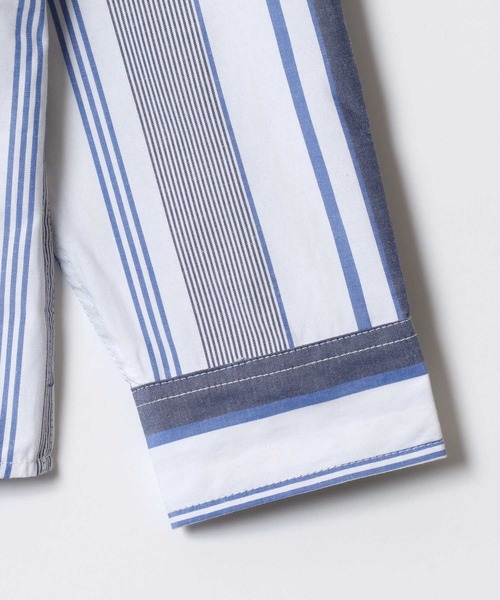 SITRY(シトリー)の「Broadcloth Stripe & Plaid Shirt/ストライプ チェック ブロードシャツ(シャツ/ブラウス・メンズ・ブルー系その他2/ブルー系その他3/ブルー系その他4/ブラック系その他/ブルー系その他/ホワイト系その他・M/L/LL)」の12枚目の写真