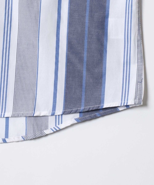 SITRY(シトリー)の「Broadcloth Stripe & Plaid Shirt/ストライプ チェック ブロードシャツ(シャツ/ブラウス・メンズ・ブルー系その他2/ブルー系その他3/ブルー系その他4/ブラック系その他/ブルー系その他/ホワイト系その他・M/L/LL)」の11枚目の写真