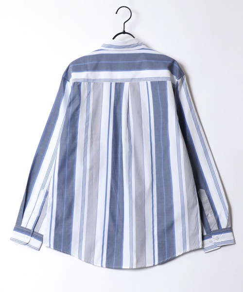 SITRY(シトリー)の「Broadcloth Stripe & Plaid Shirt/ストライプ チェック ブロードシャツ(シャツ/ブラウス・メンズ・ブルー系その他2/ブルー系その他3/ブルー系その他4/ブラック系その他/ブルー系その他/ホワイト系その他・M/L/LL)」の7枚目の写真