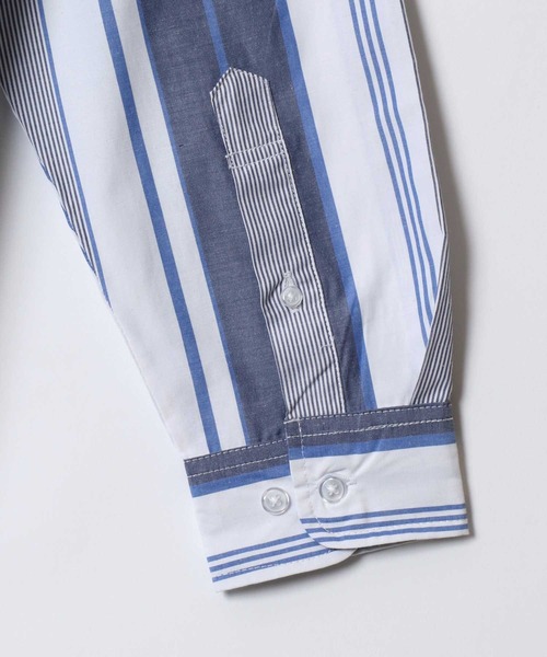 SITRY(シトリー)の「Broadcloth Stripe & Plaid Shirt/ストライプ チェック ブロードシャツ(シャツ/ブラウス・メンズ・ブルー系その他2/ブルー系その他3/ブルー系その他4/ブラック系その他/ブルー系その他/ホワイト系その他・M/L/LL)」の13枚目の写真