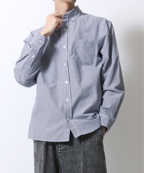 SITRY(シトリー)の「Broadcloth Stripe & Plaid Shirt/ストライプ チェック ブロードシャツ(シャツ/ブラウス・メンズ・ブルー系その他2/ブルー系その他3/ブルー系その他4/ブラック系その他/ブルー系その他/ホワイト系その他・M/L/LL)」の22枚目の写真