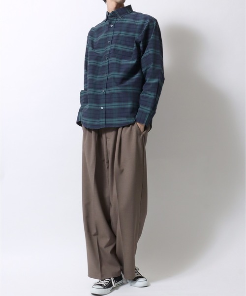 SITRY(シトリー)の「Broadcloth Stripe & Plaid Shirt/ストライプ チェック ブロードシャツ(シャツ/ブラウス・メンズ・ブルー系その他2/ブルー系その他3/ブルー系その他4/ブラック系その他/ブルー系その他/ホワイト系その他・M/L/LL)」の21枚目の写真