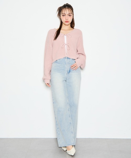 INGNI(イング)の「デニムワイドパンツ(デニムパンツ・レディース・ブルー系その他/ブルー系その他3/ブルー系その他4/グレー・S/M)」の3枚目の写真