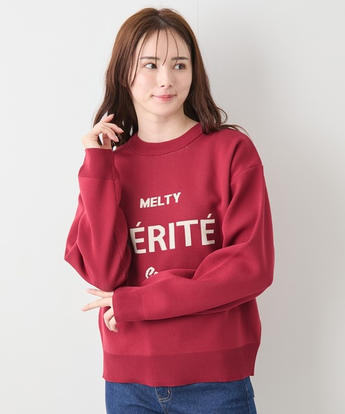 Jayro(ジャイロ)の「ロゴ柄エアーニット(Tシャツ/カットソー・レディース・ブラック/ワイン/ホワイト系その他2・FREE)」の1枚目の写真