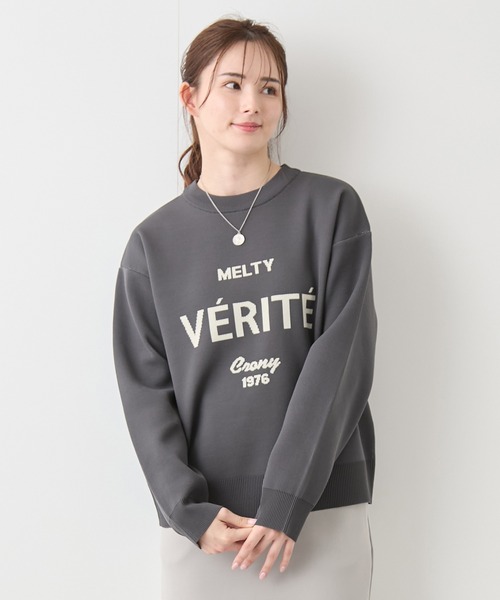 Jayro(ジャイロ)の「ロゴ柄エアーニット(Tシャツ/カットソー・レディース・ブラック/ワイン/ホワイト系その他2・FREE)」の3枚目の写真