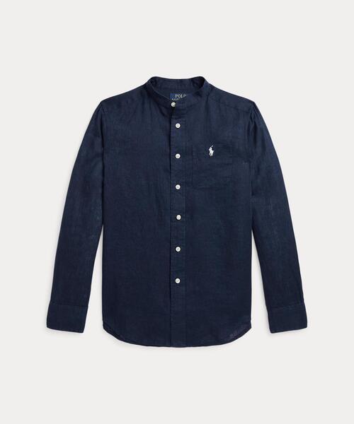 POLO RALPH LAUREN CHILDRENSWEAR(ポロ ラルフ ローレン チルドレンズウェア)の「リネン シャツ(シャツ/ブラウス・キッズ・ネイビー系1・L/S/M/XL)」の1枚目の写真