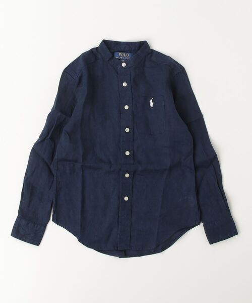 POLO RALPH LAUREN CHILDRENSWEAR(ポロ ラルフ ローレン チルドレンズウェア)の「リネン シャツ(シャツ/ブラウス・キッズ・ネイビー系1・L/S/M/XL)」の3枚目の写真