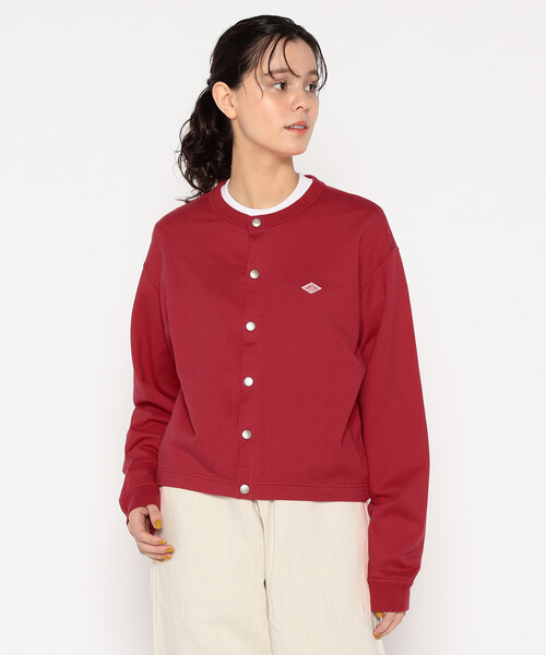 DANTON（ダントン）の「WOMEN'S COTTON TERRY CREW NECK CARDIGAN（カーディガン/ボレロ・レディース・グレー系その他/アイボリー/ブルー系その他/グレー/レッド/チャコール・38/36）」の6枚目の写真