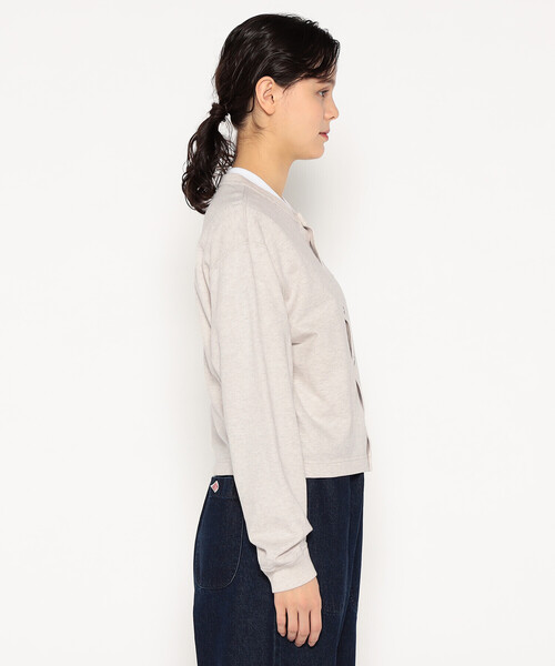 DANTON（ダントン）の「WOMEN'S COTTON TERRY CREW NECK CARDIGAN（カーディガン/ボレロ・レディース・グレー系その他/アイボリー/ブルー系その他/グレー/レッド/チャコール・38/36）」の19枚目の写真