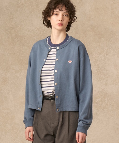 DANTON（ダントン）の「WOMEN'S COTTON TERRY CREW NECK CARDIGAN
