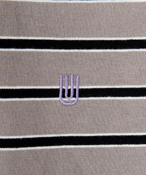 UNIVERSAL OVERALL（ユニバーサルオーバーオール）の「[UNIVERSAL OVERALL/ユニバーサルオーバーオール] 別注 ワンポイントロゴ刺繍 ノースリーブカットソー（Tシャツ/カットソー・レディース・ホワイト/ブラック/グレー/ブルー/ブラック系・F）」の9枚目の写真