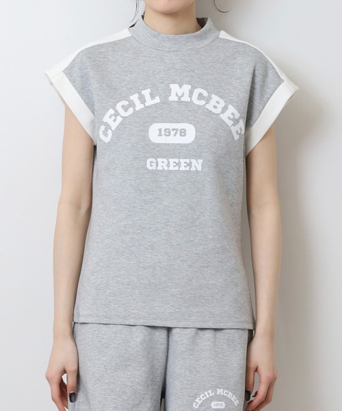 CECIL McBEE(セシルマクビー)の「スウェットベスト(ベスト・レディース・ライトグレー/ブラック・2(M)/1(S))」の15枚目の写真