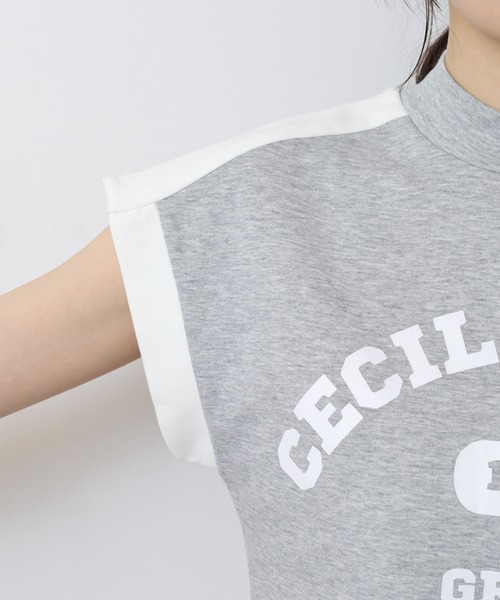 CECIL McBEE(セシルマクビー)の「スウェットベスト(ベスト・レディース・ライトグレー/ブラック・2(M)/1(S))」の20枚目の写真