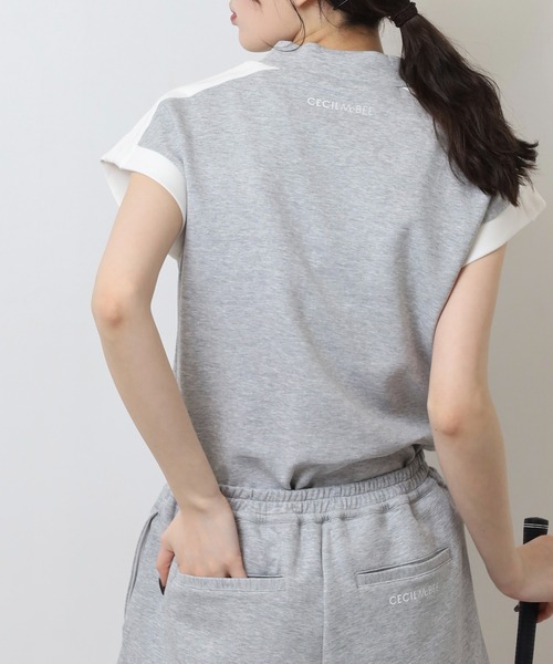 CECIL McBEE(セシルマクビー)の「スウェットベスト(ベスト・レディース・ライトグレー/ブラック・2(M)/1(S))」の11枚目の写真