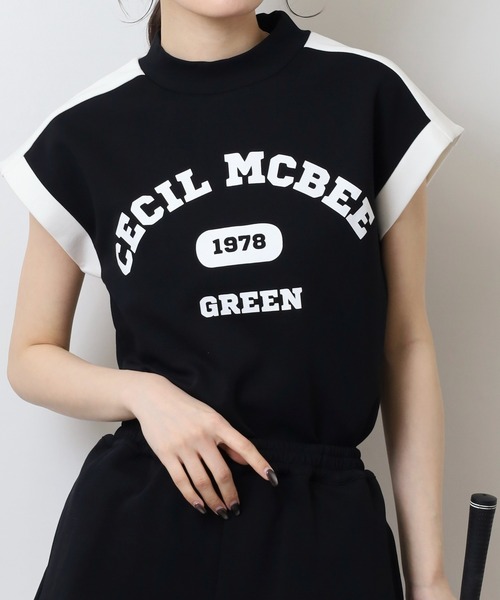 CECIL McBEE(セシルマクビー)の「スウェットベスト(ベスト・レディース・ライトグレー/ブラック・2(M)/1(S))」の3枚目の写真