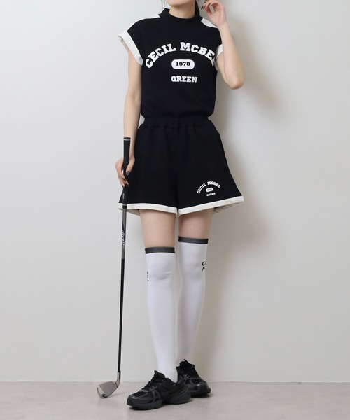 CECIL McBEE(セシルマクビー)の「スウェットベスト(ベスト・レディース・ライトグレー/ブラック・2(M)/1(S))」の7枚目の写真