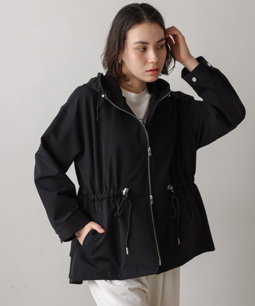 Bou Jeloud（ブージュルード）の「撥水・花粉ティアードジャケット（その他アウター・レディース・ベージュ/ブラック・FREE）」の21枚目の写真