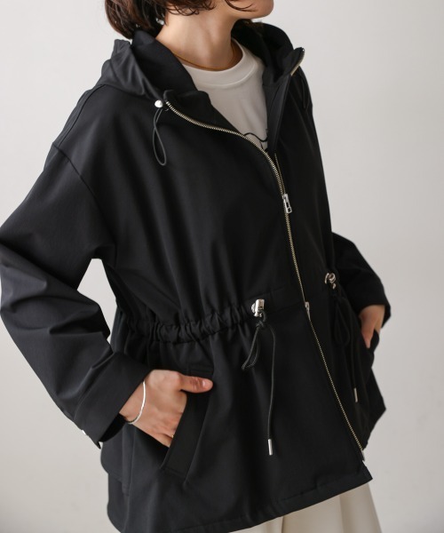 Bou Jeloud（ブージュルード）の「撥水・花粉ティアードジャケット（その他アウター・レディース・ベージュ/ブラック・FREE）」の22枚目の写真