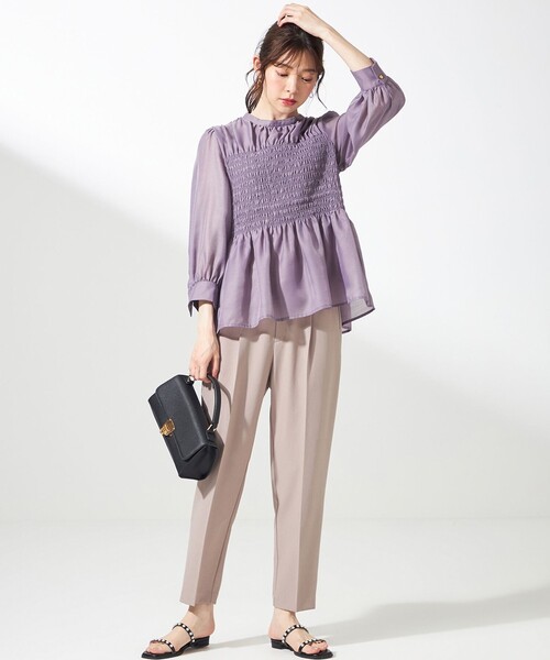 ANY SIS(エニィスィス)の「スマートビューティストレッチ テーパードパンツ(その他パンツ・レディース・黄土色系/ライトグレー系/ネイビー系・1/2/3)」の17枚目の写真