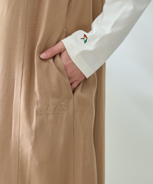 Arnold Palmer（アーノルドパーマー）の「Vネック Aライン ジャンスカ（ジャンパースカート・レディース・ベージュ/チャコールグレー・M/S/L）」の15枚目の写真