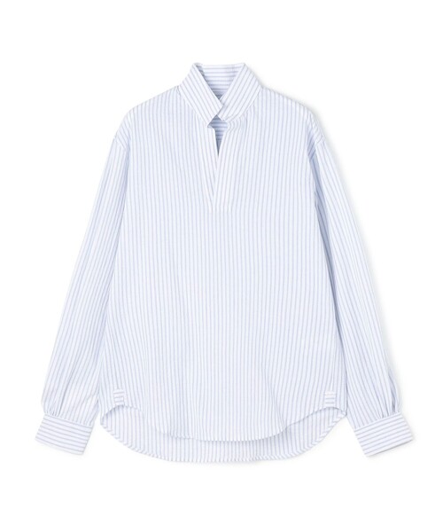 BOURRIENNE SCULPTEUR ストライプ オープンカラーシャツ（シャツ