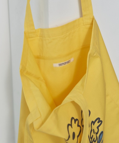 THEATRE PRODUCTS（シアタープロダクツ）の「【THEATRE PRODUCTS ｜ Shiomi Wadaコラボ】コットンキャンバストートバッグ フラワー/ネコ（トートバッグ・レディース・イエロー/ベージュ・FREE）」の5枚目の写真