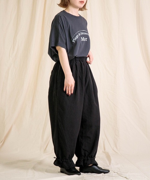 Brocante（ブロカント）の「[Brocante / ブロカント] 30/-ベーシック天竺 ココンTシャツ（Tシャツ/カットソー・レディース・ベージュ/チャコールグレー/スカイブルー/ホワイト・2）」の22枚目の写真