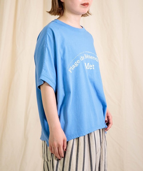 Brocante（ブロカント）の「[Brocante / ブロカント] 30/-ベーシック天竺 ココンTシャツ（Tシャツ/カットソー・レディース・ベージュ/チャコールグレー/スカイブルー/ホワイト・2）」の10枚目の写真
