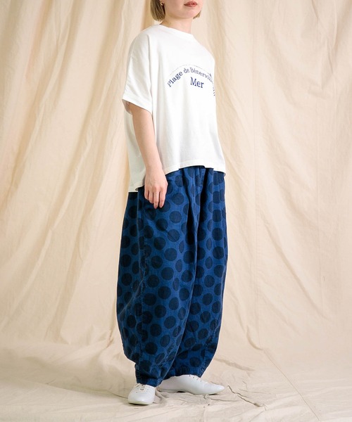 Brocante（ブロカント）の「[Brocante / ブロカント] 30/-ベーシック天竺 ココンTシャツ（Tシャツ/カットソー・レディース・ベージュ/チャコールグレー/スカイブルー/ホワイト・2）」の7枚目の写真