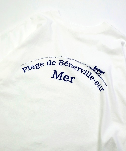 Brocante（ブロカント）の「[Brocante / ブロカント] 30/-ベーシック天竺 ココンTシャツ（Tシャツ/カットソー・レディース・ベージュ/チャコールグレー/スカイブルー/ホワイト・2）」の9枚目の写真