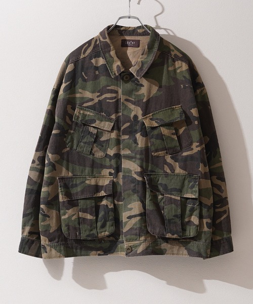 Laufer(ロイファー)の「【Laufer】カモフラ柄 ファティーグジャケット / Camouflage Pattern Fatigue Jacket(ブルゾン・メンズ・ウッドランド/リアルツリーカモ・L/M)」の3枚目の写真