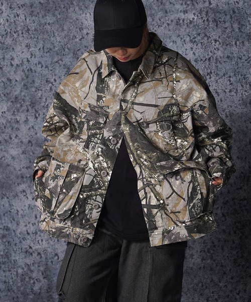 Laufer(ロイファー)の「【Laufer】カモフラ柄 ファティーグジャケット / Camouflage Pattern Fatigue Jacket(ブルゾン・メンズ・ウッドランド/リアルツリーカモ・L/M)」の19枚目の写真