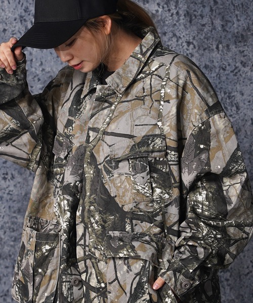 Laufer(ロイファー)の「【Laufer】カモフラ柄 ファティーグジャケット / Camouflage Pattern Fatigue Jacket(ブルゾン・メンズ・ウッドランド/リアルツリーカモ・L/M)」の20枚目の写真