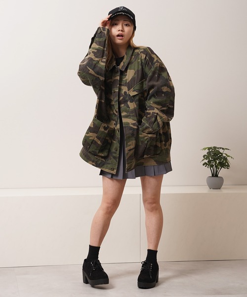 Laufer(ロイファー)の「【Laufer】カモフラ柄 ファティーグジャケット / Camouflage Pattern Fatigue Jacket(ブルゾン・メンズ・ウッドランド/リアルツリーカモ・L/M)」の15枚目の写真